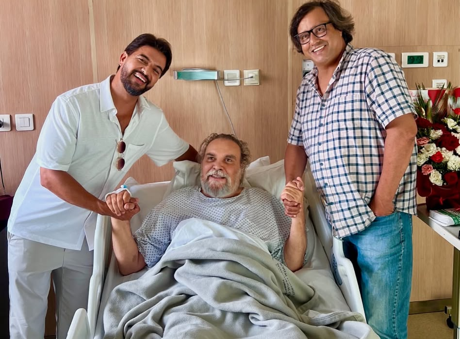 عمر لطفي يطمئن الجمهور على الحالة الصحية للفنان محمد مفتاح بعد زيارته بالمستشفى